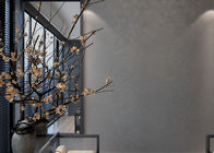 이동할 수 있는 비닐 서재를 위한 회색 잎 본을 가진 현대 벽지