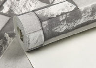 백색 3D 돌 본, 0.53*10m/목록을 가진 현대 빨 수 있는 비닐 부엌 벽지