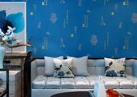 거실/침실을 위해 방음 파란 판지 중국 작풍 비 길쌈된 Wallcovering
