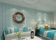 현대 줄무늬 벽지 털실 침실을 위한 breathable 벽지