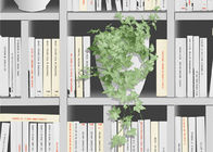 집으로 3D를 인쇄하는 녹색 식물 및 책은 다방을 위한 현대 간결한 작풍을 Wallpaper