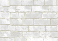 중국 작풍 환경 친화적인 3D 벽돌 곡물 본은 Wallcovering, PVC 물자를 돋을새김했습니다
