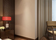 침실, 호텔을 위한 비 - 길쌈된 순수한 베이지 현대 이동할 수 있는 벽지