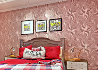 살포 구슬 기술, 현대 작풍을 가진 벽지가 분홍색 연보라 거실에 의하여 3D 집으로 돌아옵니다