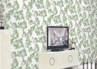 녹색 식물 및 둥근 본 3D는 벽지 지상 처리를 돋을새김했습니다