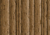 환경 친화적인 자연적인 작풍 오래된 나무 본을 가진 튼튼한 빨 수 있는 비닐 벽지