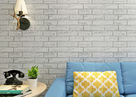 거실을 위한 자동 접착 벽지 현대 작풍을 인쇄하는 회색 백색 색깔 벽돌